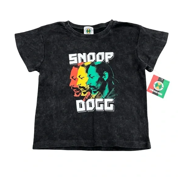Cross Colours x Snoop Dogg Graphic Tee Black Kids XS NWT - Picture 6 of 10
